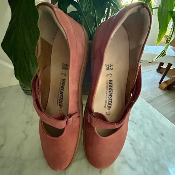 Birkenstock Women's Shoes Lora suede Maryjane slip on walking - Picture 4 of 7